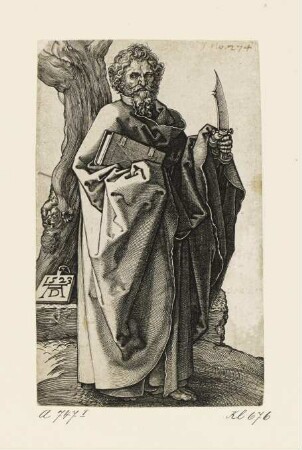 Apostel Bartholomäus, Blatt 2 der Folge "Fünf Apostel"