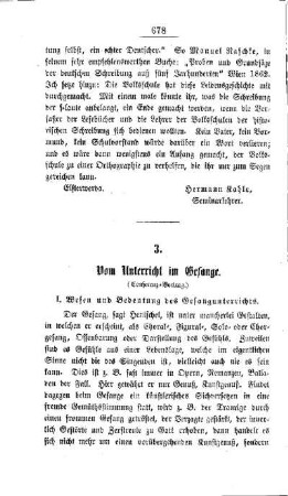 Vom Unterricht im Gesange : (Conferenz-Vortrag)