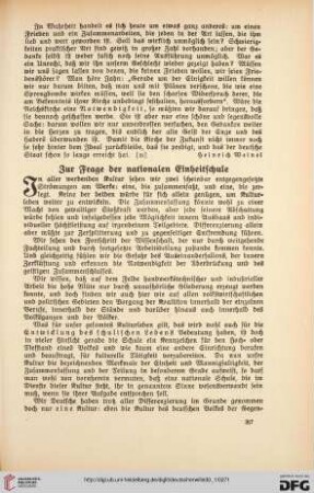 30: Zur Frage der nationalen Einheitsschule
