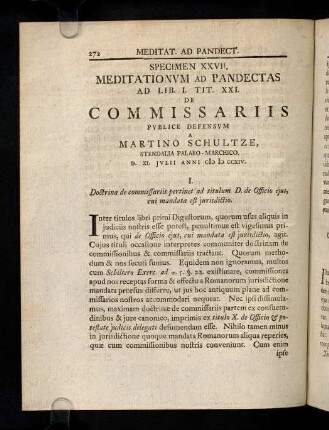 272-292, Ad Lib. I. D. Tit. XXI. De Officio Ejus, ...
