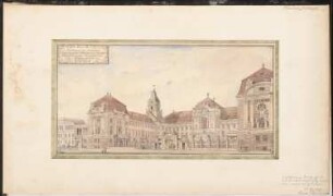 Prinzliches Palais, Berlin Schinkelwettbewerb 1901: Perspektivische Ansicht