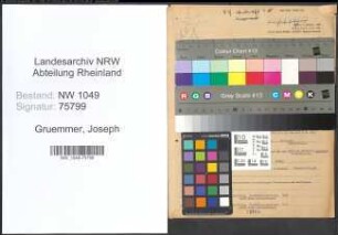 Entnazifizierung Joseph Gruemmer , geb. 19.02.1898 (Lohnbuchhalter)