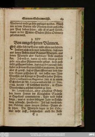 §. XIV. Von umgekehrten Bäumen.
