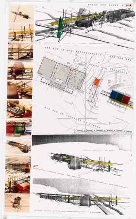 Ein »Märkisches Tor« zwischen Stadt und Land Schinkelwettbewerb 1994: Modellansichten, Grundriss, Aufsicht, Schnitt