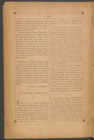 Una leyenda mejicana