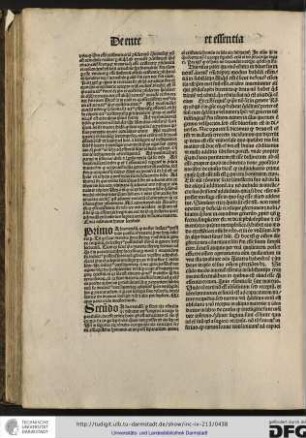His visis patet quomodo essentia in diversis invenitur, invenitur enim triplex modus habendi essentiam in substantiis...