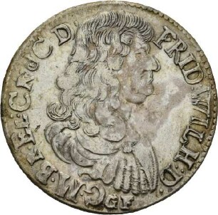 Dritteltaler des Kurfürsten Friedrich Wilhelm von Brandenburg, 1674