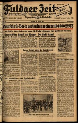 Ausgabe vom Dienstag, den 21. Juli 1942.