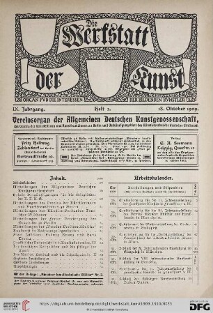 Heft 3 (18. Oktober 1909)