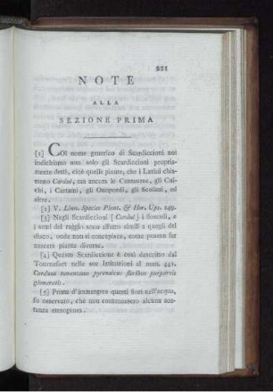 NOTE ALLA SEZIONE PRI M A.