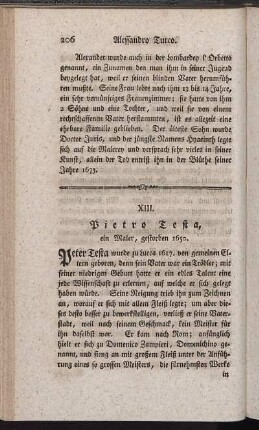 XIII. Pietro Testa, ein Maler, gestorben 1650.