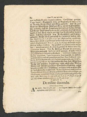Caput V. De milite ducendo.