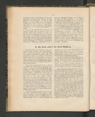 B. Die Küste seitlich der Sepik-Mündung.