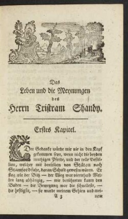 Erstes Kapitel ... Drey und vierzigstes Kapitel.