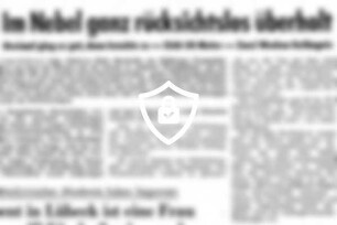 Im Nebel ganz rücksichtslos überholt