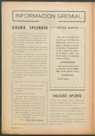 Socios nuevos