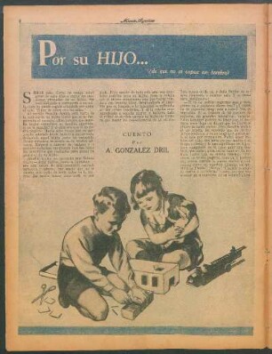 Por su hijo... : Cuento por A. González Dril