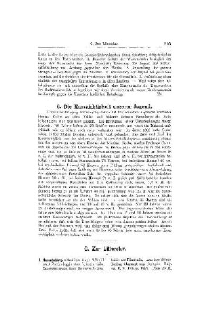 Zur Litteratur