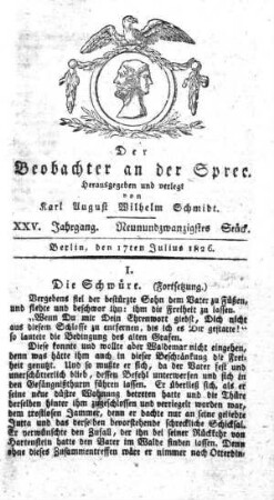 29. Stueck, 17. Juli 1826