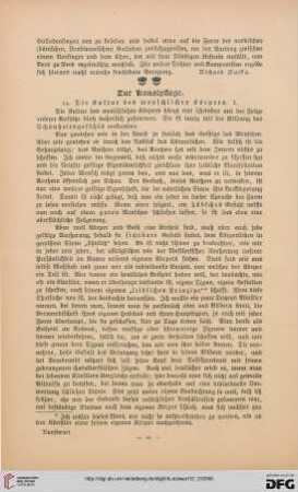 Zur Kunstpflege, [14]: die Kultur des menschlichen Körpers, I