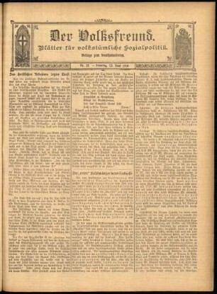 Ausgabe vom Sonntag, den 12. Juni 1910.