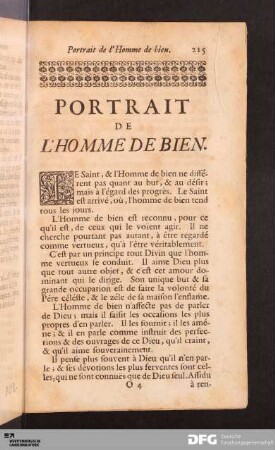Portrait De L'Homme De Bien.