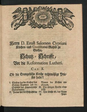 Herrn D. Ernst Salomon Cypriani Kirchen- und Consistorial-Rahts zu Gotha, ...