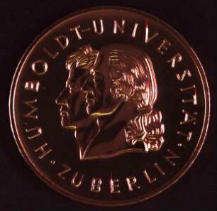 Bronzemedaille 175 Jahre Humboldt-Universität zu Berlin 1810 - 1985