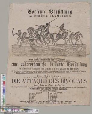 Vorletzte Vorstellung im Cirque Olympique