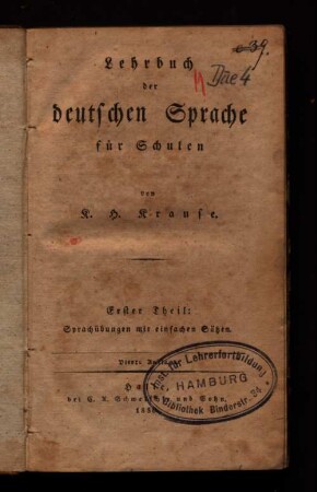 Th. 1: Sprachübungen mit einfachen Sätzen