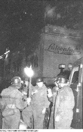 Dresden-Loschwitz. Brand des Restaurants Luisenhof