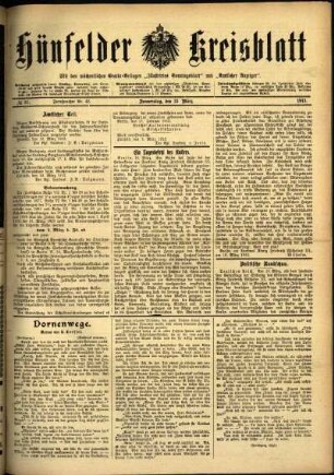 Ausgabe vom Donnerstag, den 13. März 1913.