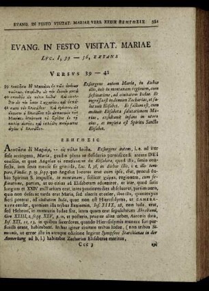 Evang. In Festo Visitat. Mariae - Evang. Domin. VII Post Trinitatis