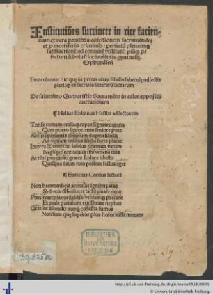 Helius Eobanus Hessus ad lectorem.