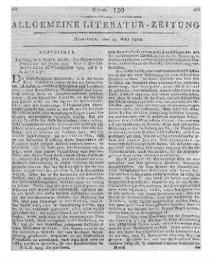 Nationalchronik der Teutschen. Jg. 1801-1802. Eine politische Zeitung. Hrsg. von J. G. von Pahl. Ellwangen: Ritter 1801-1802