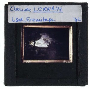 Lorrain, Landschaft mit Jakob Ringen mit dem Engel (Nacht)