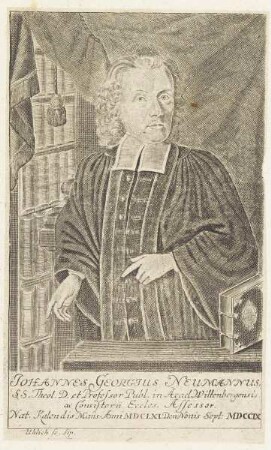 Bildnis des Johannes Georgius Neumannus
