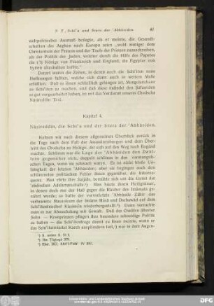 Kapitel 4. Nāṣireddīn, die Schi'a und der Sturz der 'Abbasiden.