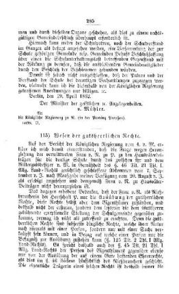 Wesen der gutsherrlichen Rechte : [V. Elementarschulwesen]