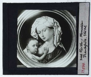 Campin (nach), Madonna stillt Christuskind (Tondo, Frankfurt)