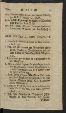 Libri Leviter Et Non Compacti.