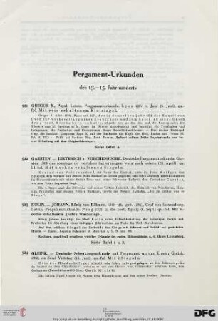 Pergament-Urkunden (Nr. 921-928)