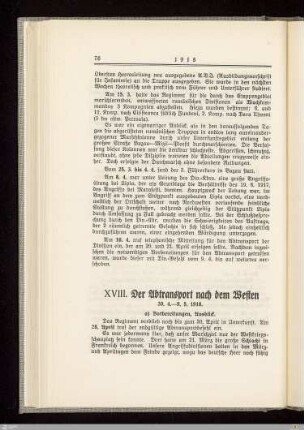 XVIII. Der Abtransport nach dem Westen