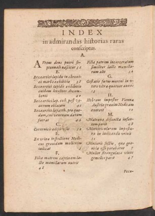 Index in admirandas historias raras conscriptus.