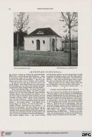 "Vom Aufgeräumt-Sein"
