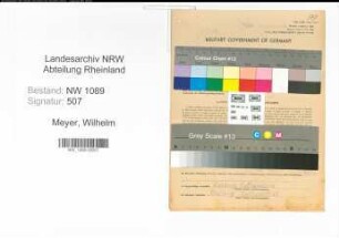 Entnazifizierung Wilhelm Meyer , geb. 08.11.1904 ()