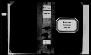 Karlsruhe, Stadtteil Knielingen, evangelische Gemeinde: Standesbuch 1860-1869