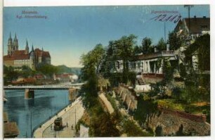 Meißen. Jägerschlößchen,Bahnhofsstraße,Brücke