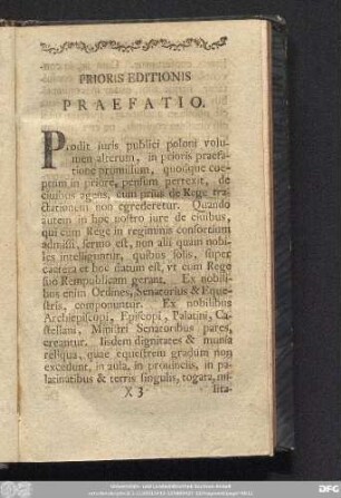 Prioris Editionis Praefatio.