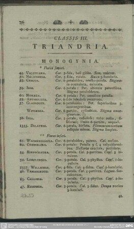 Classis III. Triandria
